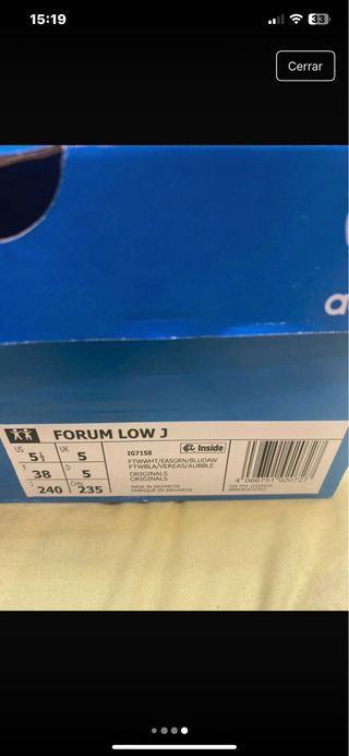 Adidas Forum Low J Talla 38