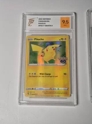 Pokémon 3 cartas TQG 9.5 Mint+ gradeadas