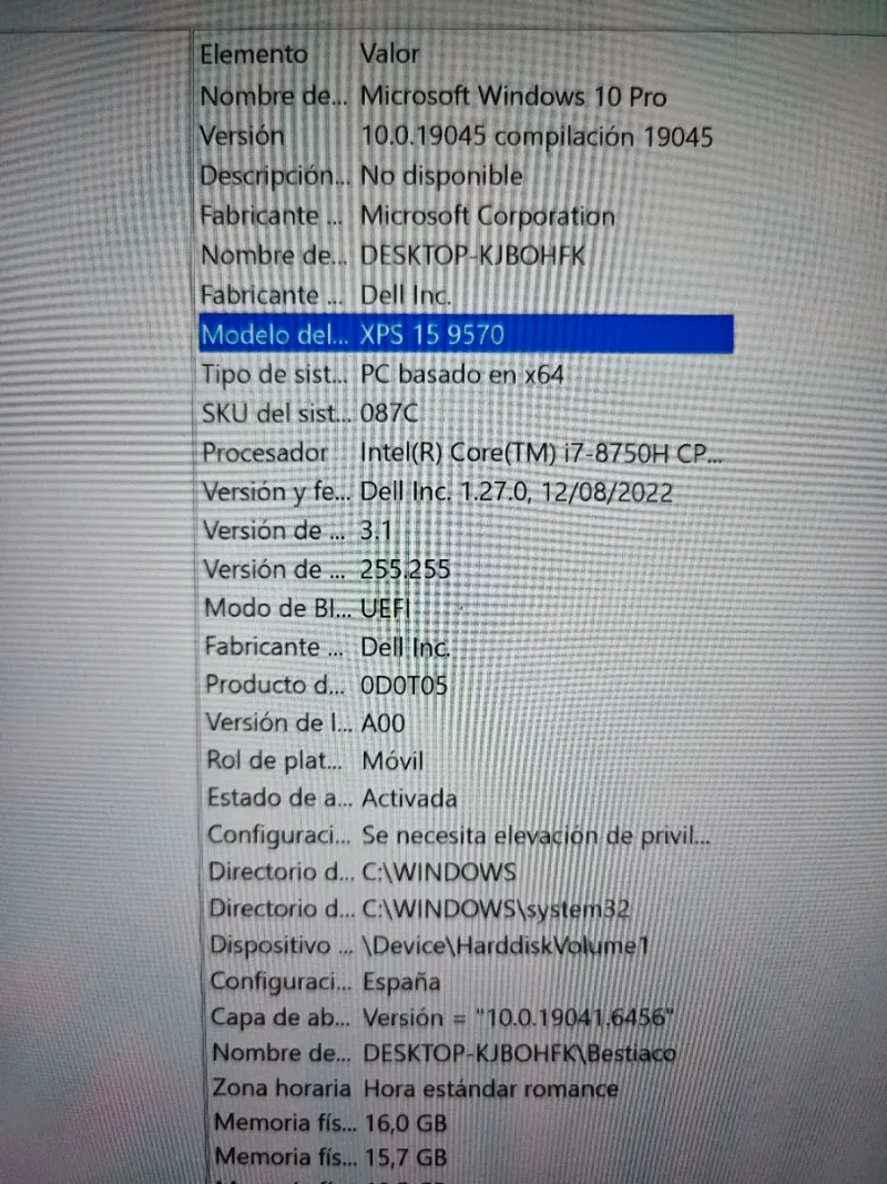 Dell XPS 15 9570 i7 4K tactil afbeelding 3