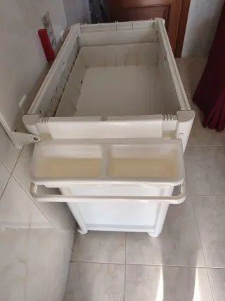 Cambiador infantil 5 cajones pastel