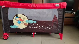 Cuna de viaje Asalvo con estampado