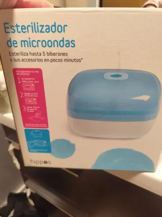 Esterilizador de microondas para biberones