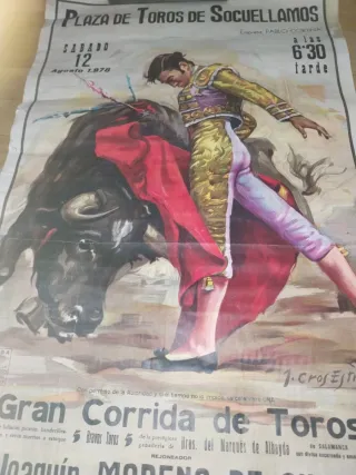 Enorme Cartel Toros Socuellamos 1978