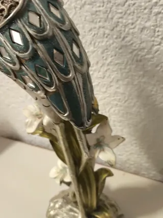 Figura Decorativa Grulla Vintage Metal