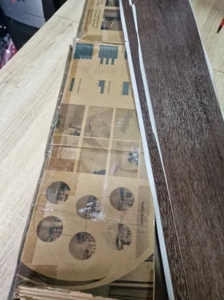 36 Baldosas Suelo Vinilo Adhesivas Marrón 5m²