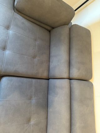 Divano letto tessuto grigio