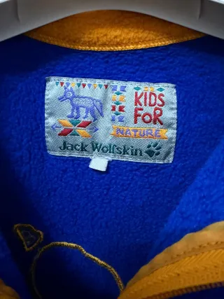 Felpa Jack Wolfskin Bambino Blu/Arancione