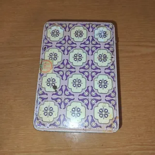 Caja colacao metálica vintage floral