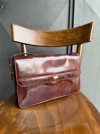 Borsa a tracolla messenger in pelle vintage