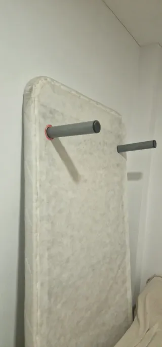 Colchón y somier de tela