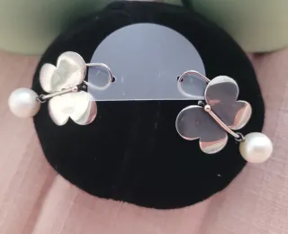 Pendientes Tous Mariposa Perla Plata