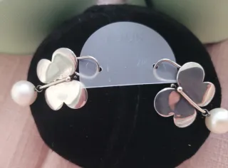 Pendientes Tous Mariposa Perla Plata