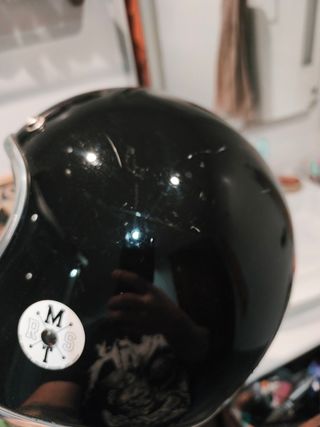 Casco Jet MT Negro y Blanco