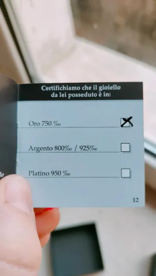 Anello con solitario Platino e Diamante