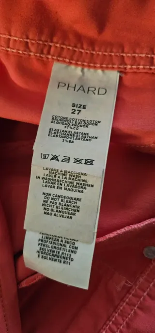 Pantaloni corallo PHARD tg 27