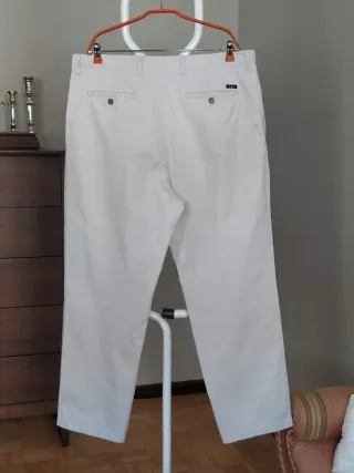 Pantalón pinzas crema Dustin Talla 50