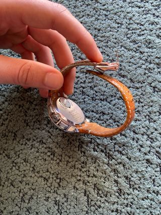 Reloj Swatch Correa Marrón y Plata