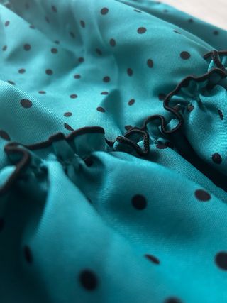 Vestido Flamenca Talla 36 Verde Lunares