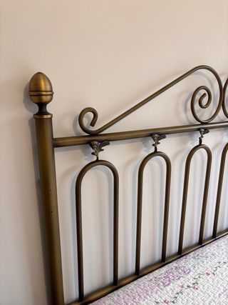 Cabecero Forja Dorado Cama 135/190