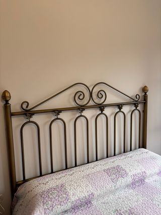 Cabecero Forja Dorado Cama 135/190