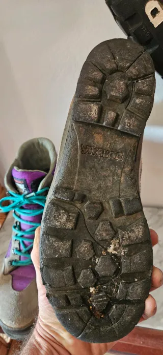 Botas de montaña Boreal moradas y grises