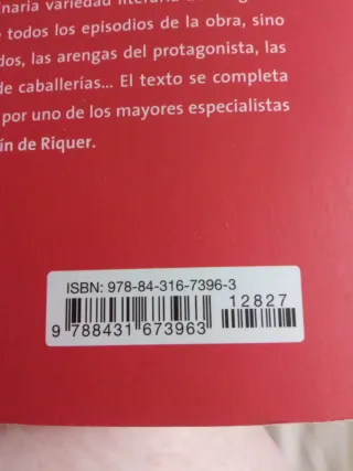 Don Quijote de La Mancha ISBN 978-84-316-7396-3
