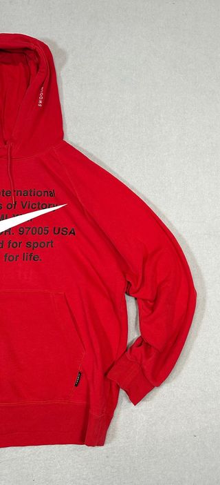 Sudadera Con Capucha Nike Roja Swoosh L