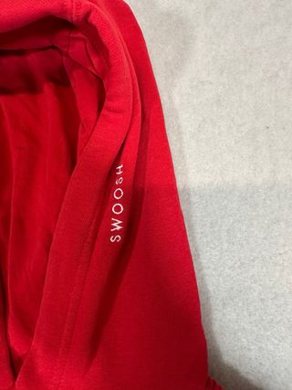 Sudadera Con Capucha Nike Roja Swoosh L
