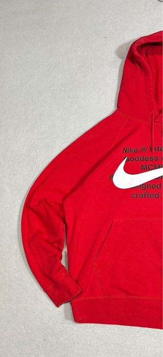 Sudadera Con Capucha Nike Roja Swoosh L