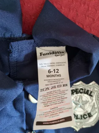 Disfraz de policía para bebé