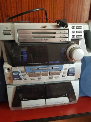 Minicadena JVC MX-J200 CD/Doble Cassette