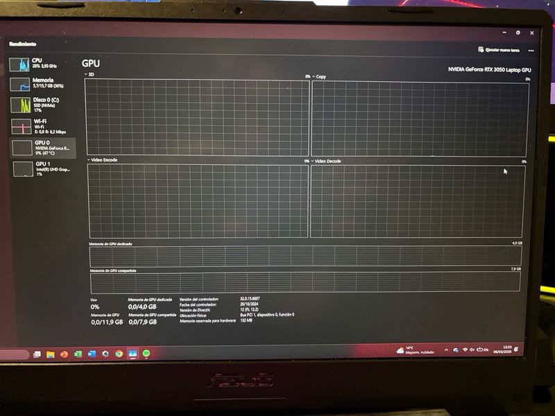 Portátil ASUS TUF Gaming Intel Core i5 16GB RAM afbeelding 6
