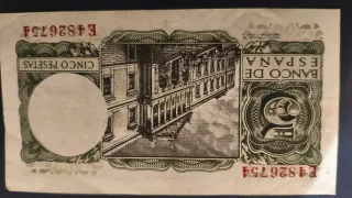 Lote 7 Billetes Españoles época de Franco