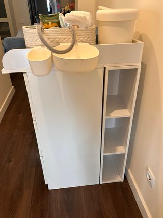 Cómoda cambiador blanca