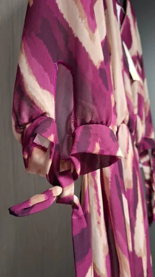 Vestido largo  rosa de Valeria  talla única