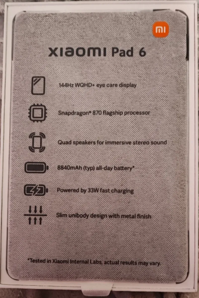 Xiaomi Pad 6 Negro afbeelding 5
