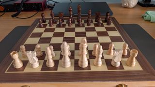 Scacchiera magnetica in legno pieghevole per viaggi