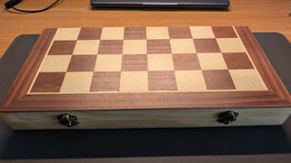 Scacchiera magnetica in legno pieghevole per viaggi