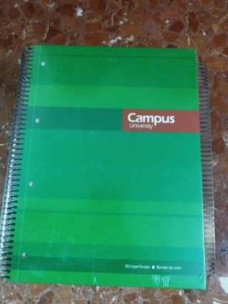 Pack 5 libretas tapa dura Campus University