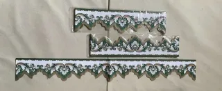 Striscia decorativa carta da parati verde