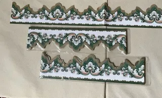 Striscia decorativa carta da parati verde