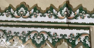 Striscia decorativa carta da parati verde