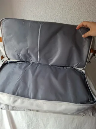 Bolsa de viaje BEICHAD gris y marrón