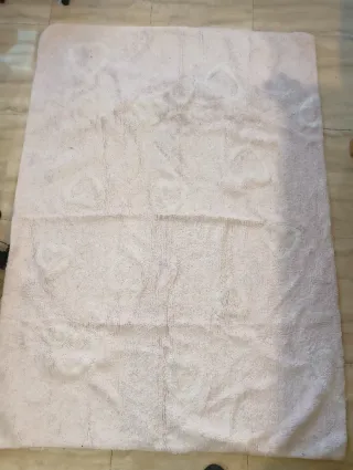 Alfombra Lorena Canals Algodón Rosa Corazones