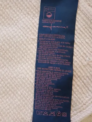 Alfombra Lorena Canals Algodón Rosa Corazones