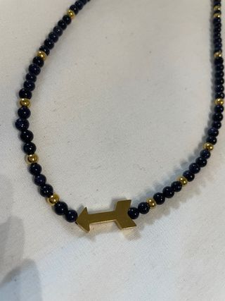 Collane con perline: nero, grigio e blu