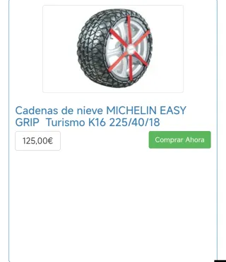 Cadenas turismo Michelin Easy Grip
