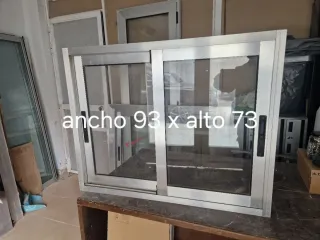 Ventana corredera aluminio 93x73