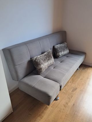 Sofá Cama Gris Tela