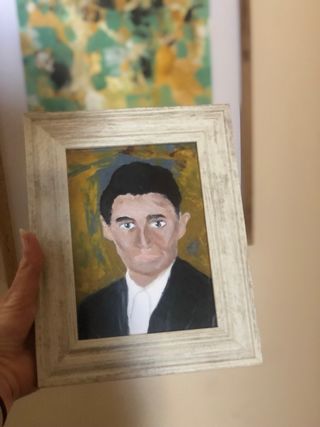 Franz Kafka – retrato enmarcado 13x18 escritores